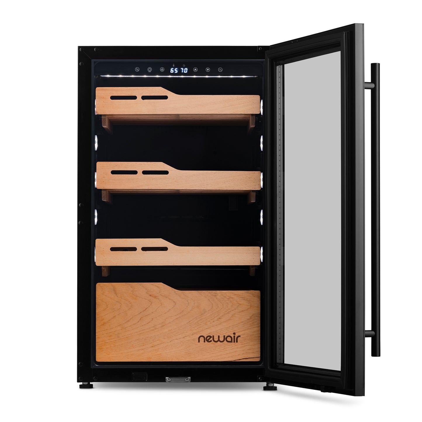 Newair® Electric Freestanding Cigar Humidor with Built-In Humidification System, 840-Count