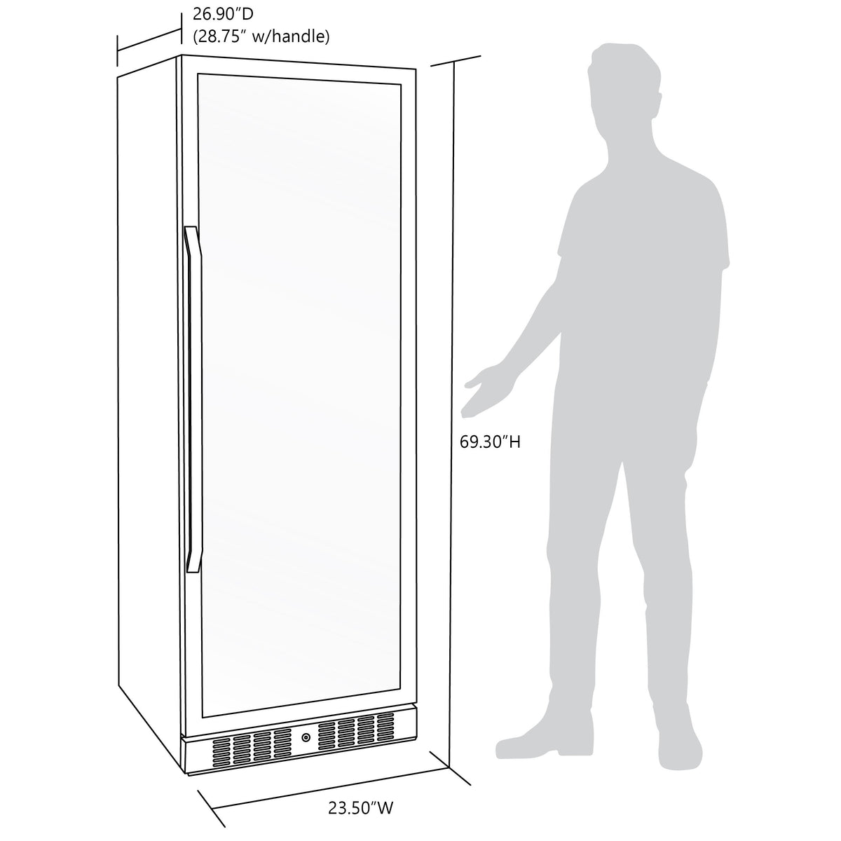 Newair® 160-Bottle 27" Built-In Dual Zone Wine Fridge - Stainless Steel