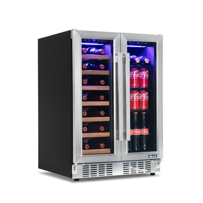 newair®-24-stainless-steel-dual-zone-wine-beverage-cooler-built-in-or-freestanding