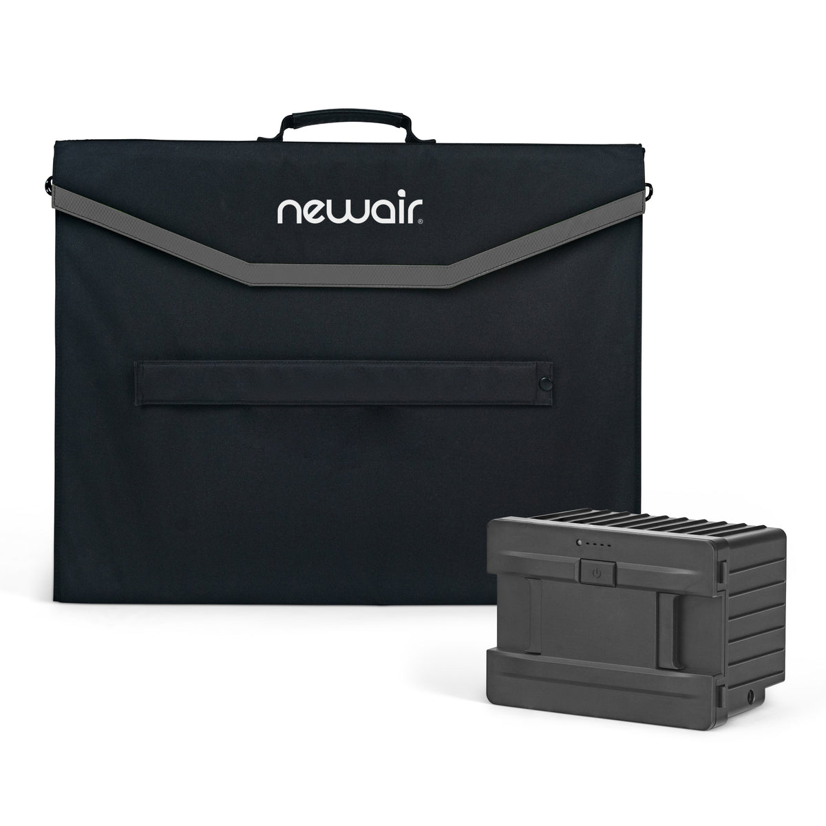 Newair Solar Generator Kit with 100W Solar Panel and 173W Removeable/Rechargeable Lithium Battery, Connects to DC 12V/24V Electric Car Fridge and Freezer Car Coolers    