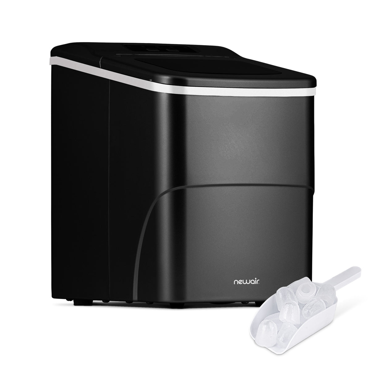 Newair® Countertop Bullet Ice Maker in Matte Black or Metallic Silver, 26 lbs/Day