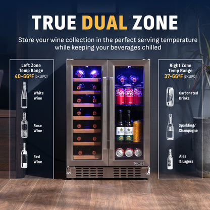 newair®-24-stainless-steel-dual-zone-wine-beverage-cooler-built-in-or-freestanding