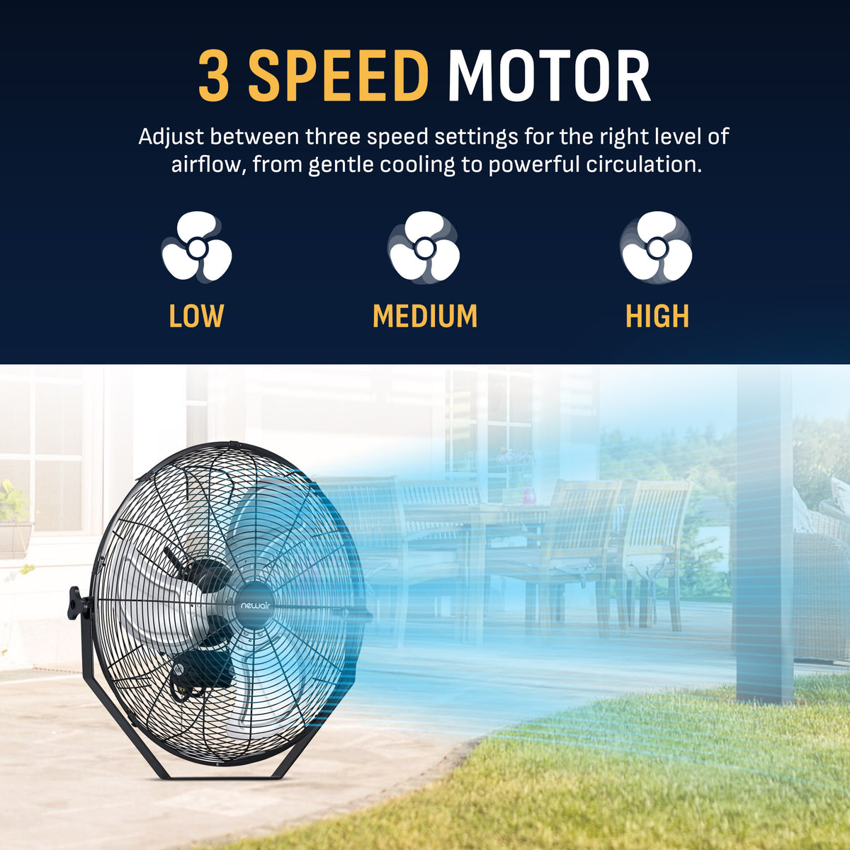 Newair® 18" Wall-Mounted Fan