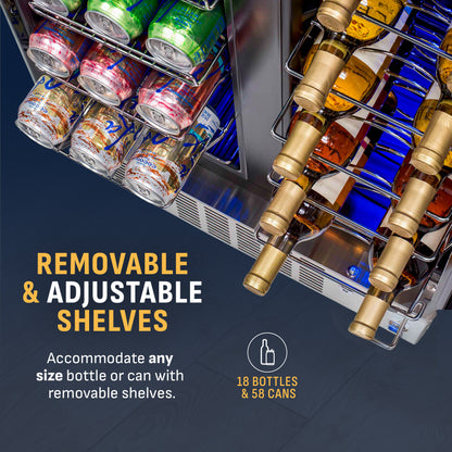 newair®-24-dual-zone-wine-and-beverage-fridge-in-stainless-steel