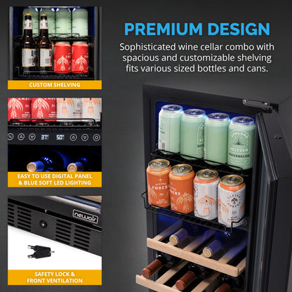 newair®-48-can-13-bottle-built-in-dual-zone-black-beverage-fridge-15