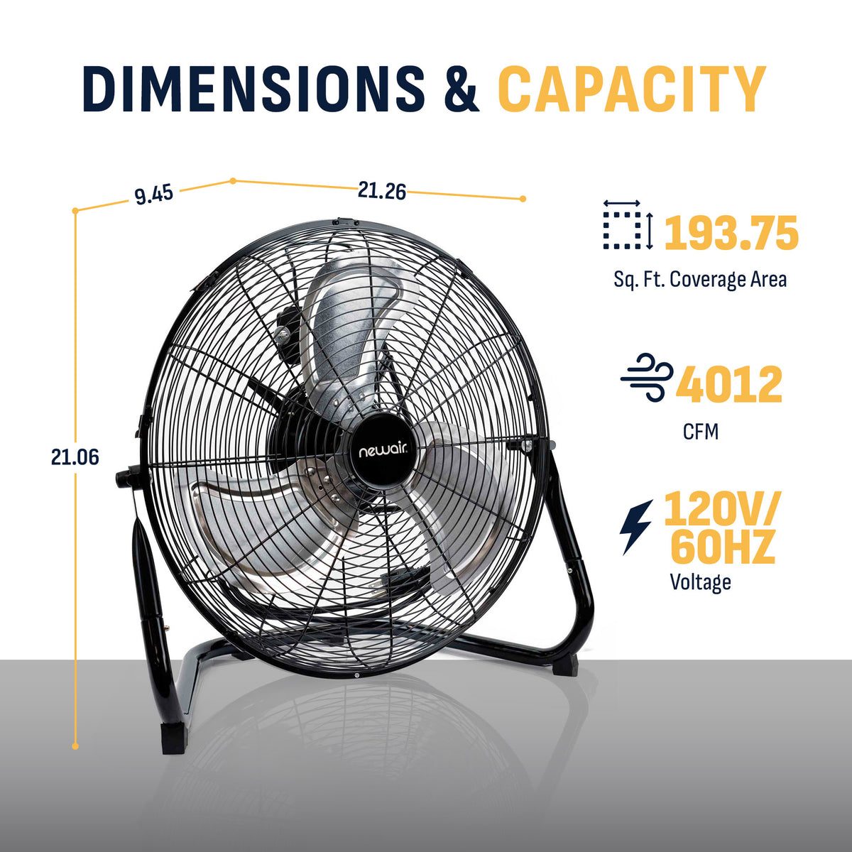 Newair® 18" Portable Floor Fan