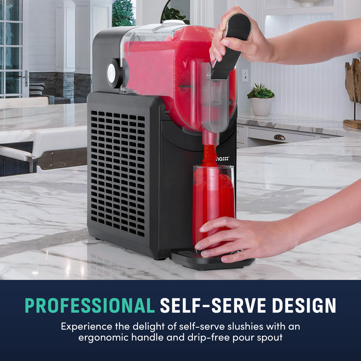 Luma Slushy Maker self-serving