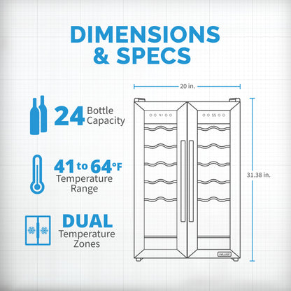 newair®-24-bottle-20-stainless-steel-freestanding-dual-zone-wine-fridge