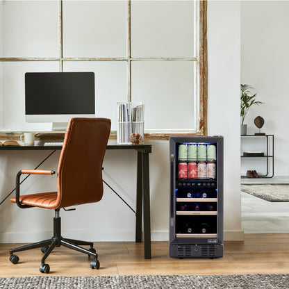 newair®-48-can-13-bottle-built-in-dual-zone-black-beverage-fridge-15