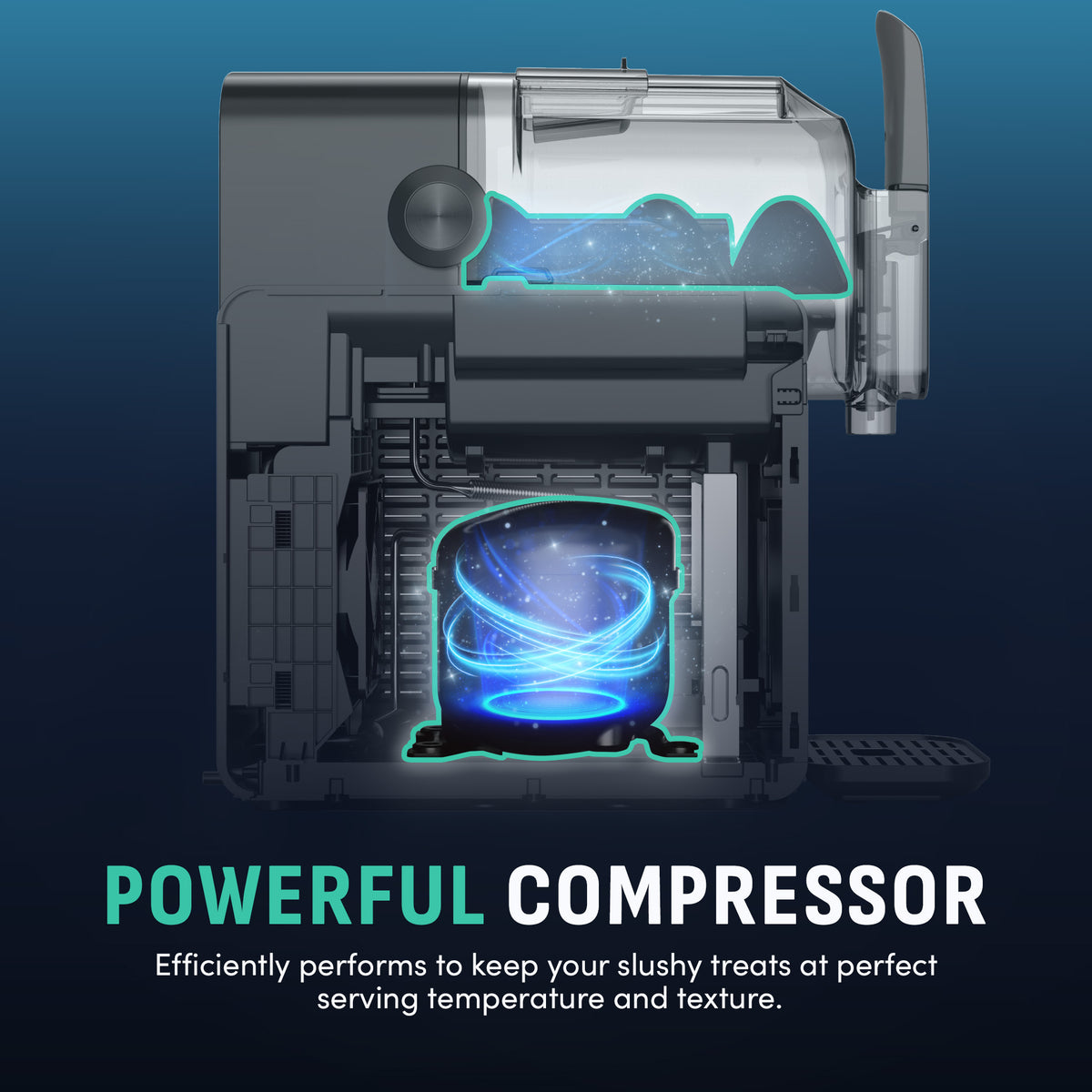 Luma Slushy Maker CycloneFreeze Compressor Technology