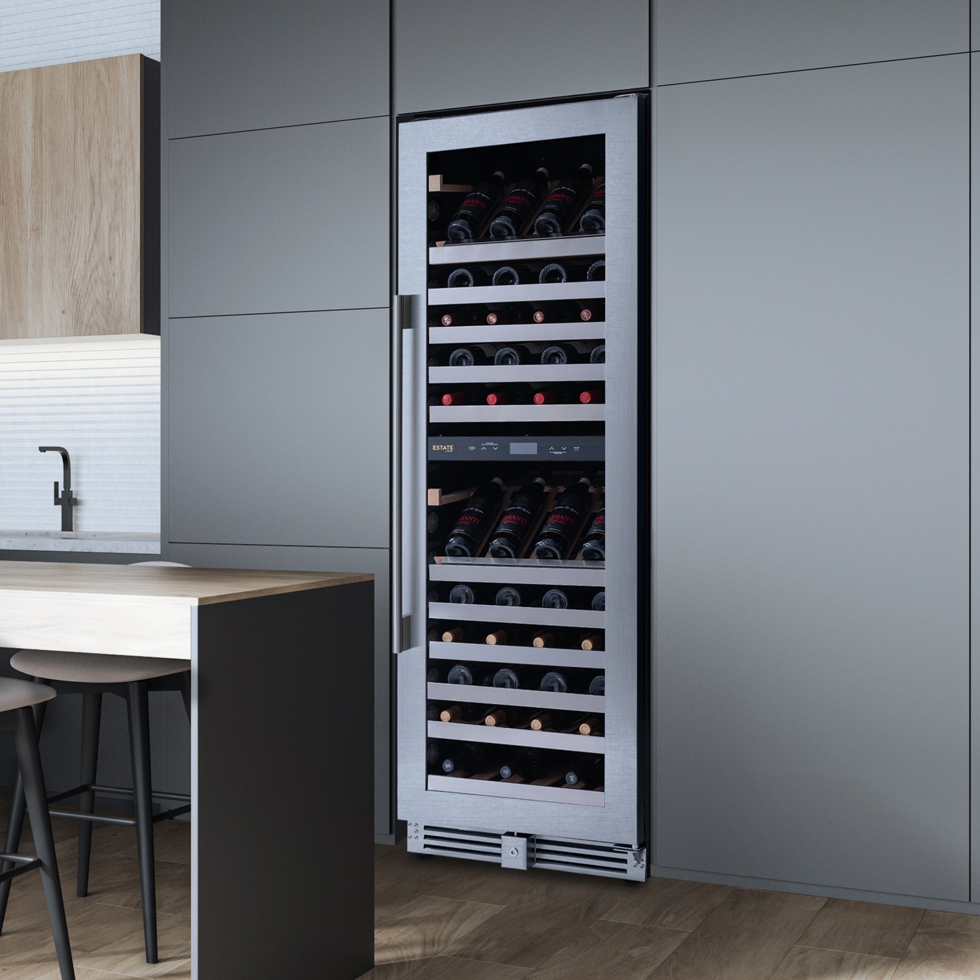 Newair® 160-Bottle Freestanding Stainless Steel Wine Fridge