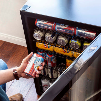 newair®-126-can-freestanding-black-beverage-fridge-18-8