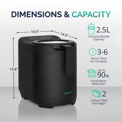 luma®-kitchen-composter-2-5l-capacity-odorless-indoor-use
