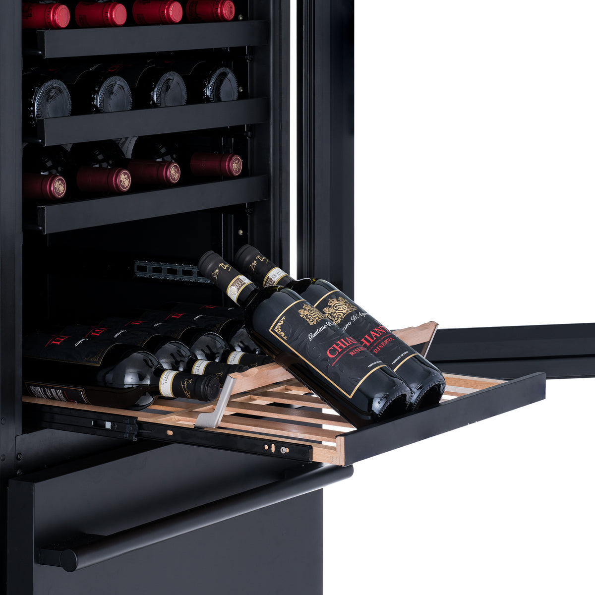 ESTATE Series Premium Dual-Zone Wine and Beverage Center Display Shelf. 