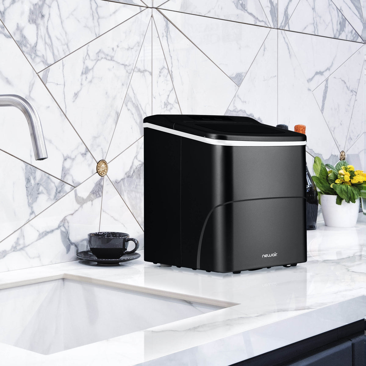 Newair® Countertop Bullet Ice Maker in Matte Black or Metallic Silver, 26 lbs/Day