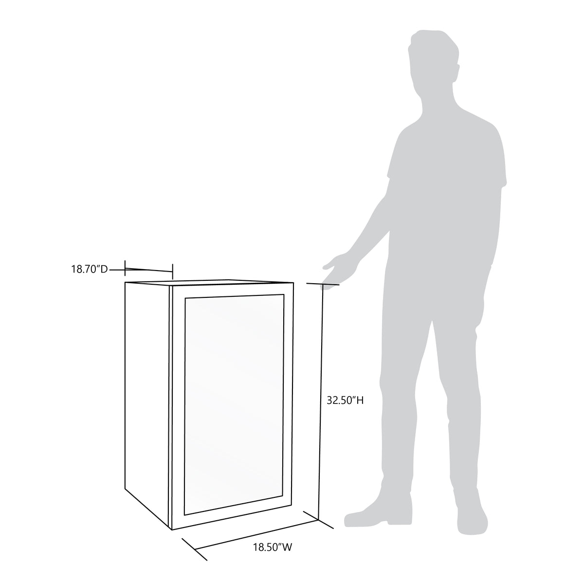 Newair® 126-Can Freestanding "Beers of the World" Beverage Fridge - 18.5"