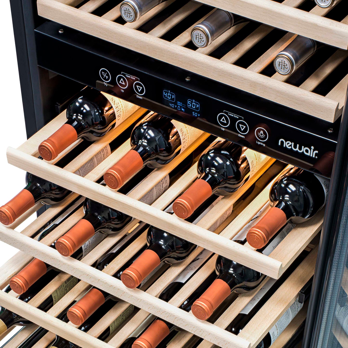 Newair® 116-Bottle 27" Built-In Dual Zone Wine Fridge