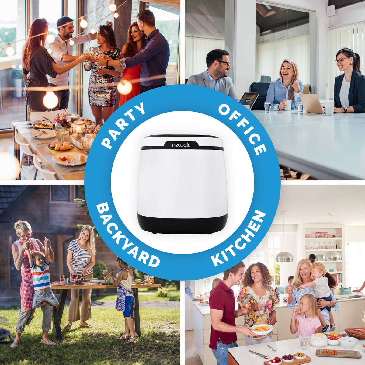 Newair® Countertop Ice Maker. Bullet Ice, 50 lbs/day - White