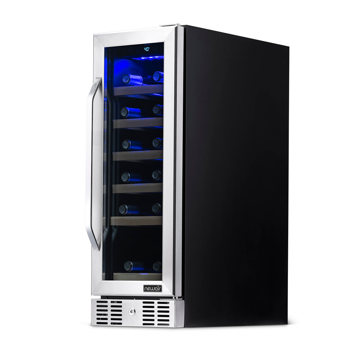 Newair® 19-Bottle 12" Built-In Wine Fridge - Stainless Steel