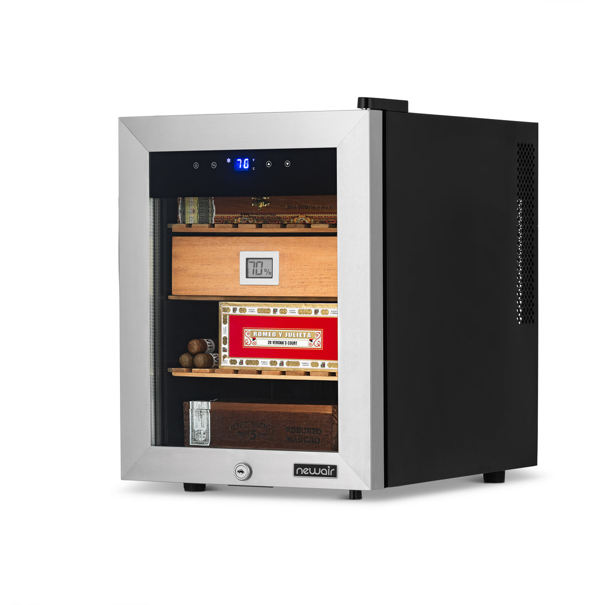 Newair® Electric Cigar Humidor with Opti-Temp™, 250-Count