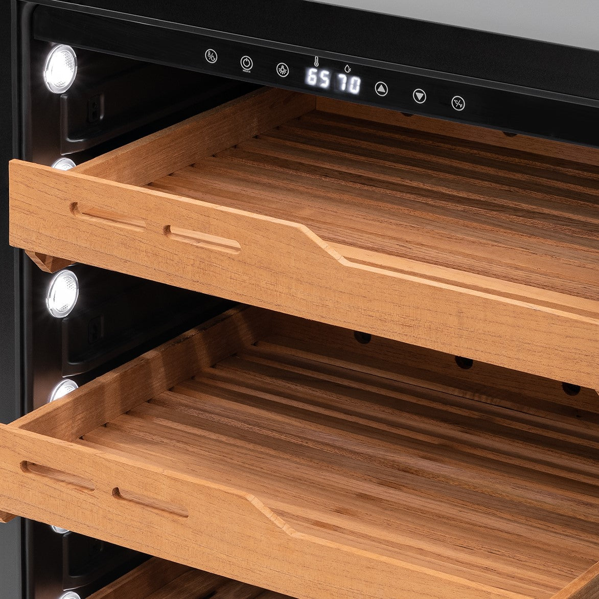 Newair® Electric Cigar Humidor in Black, Built-In or Freestanding, 1,500 Count