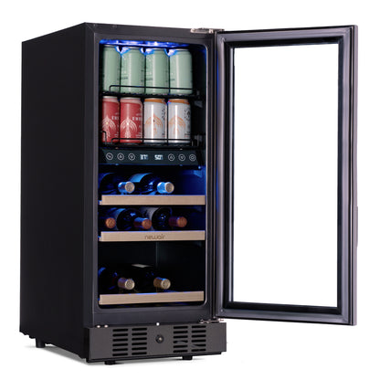 newair®-48-can-13-bottle-built-in-dual-zone-black-beverage-fridge-15
