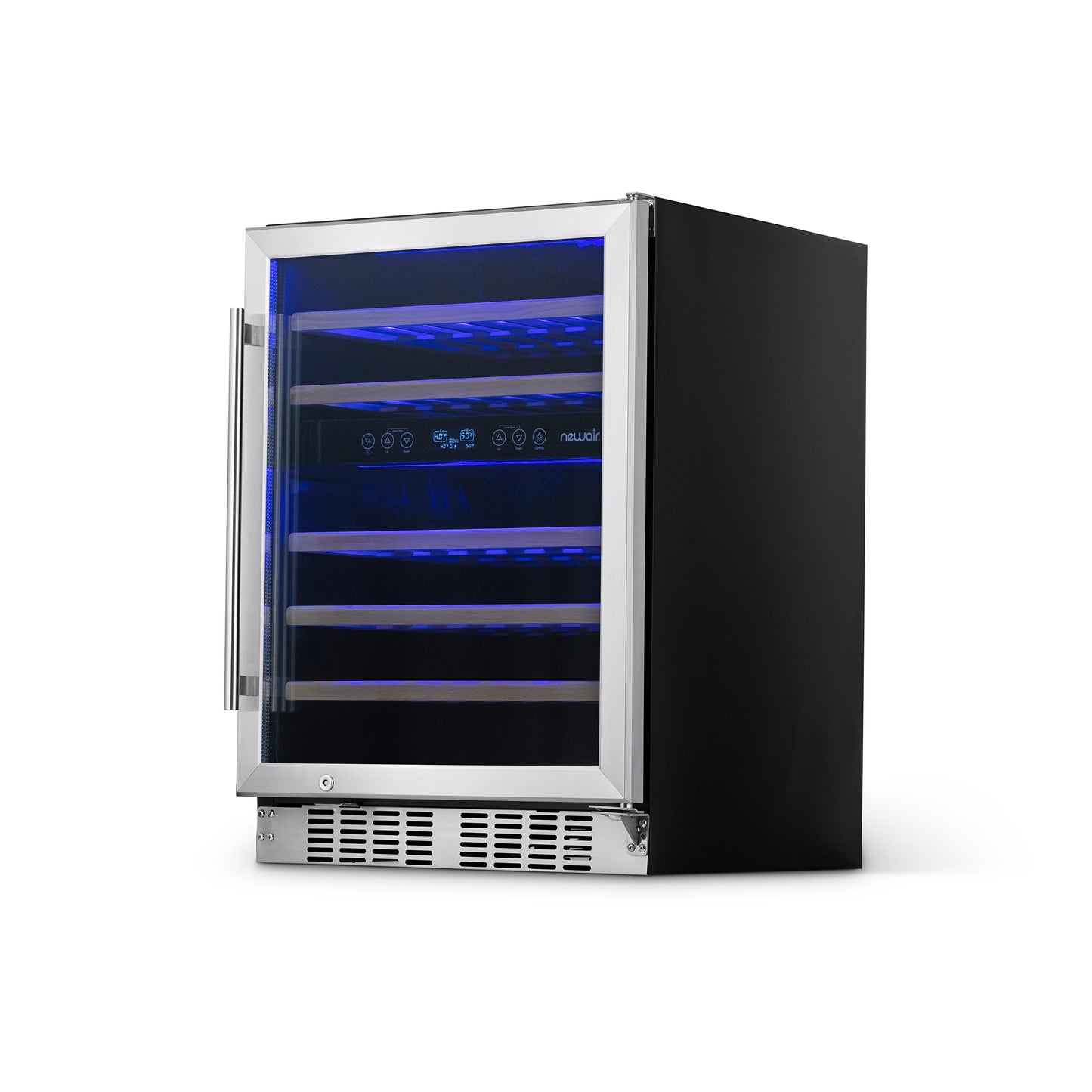 Newair® Premium 46-Bottle Built-In Dual Zone Wine Fridge in Stainless Steel -  23.5"