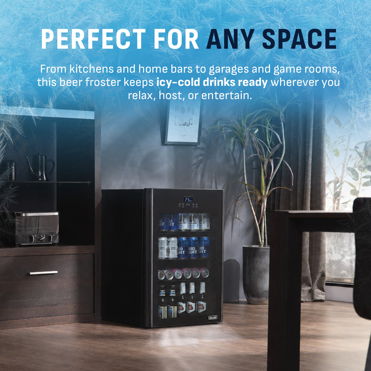 Newair® 125-Can Freestanding Beer Froster in Black - 22.1"