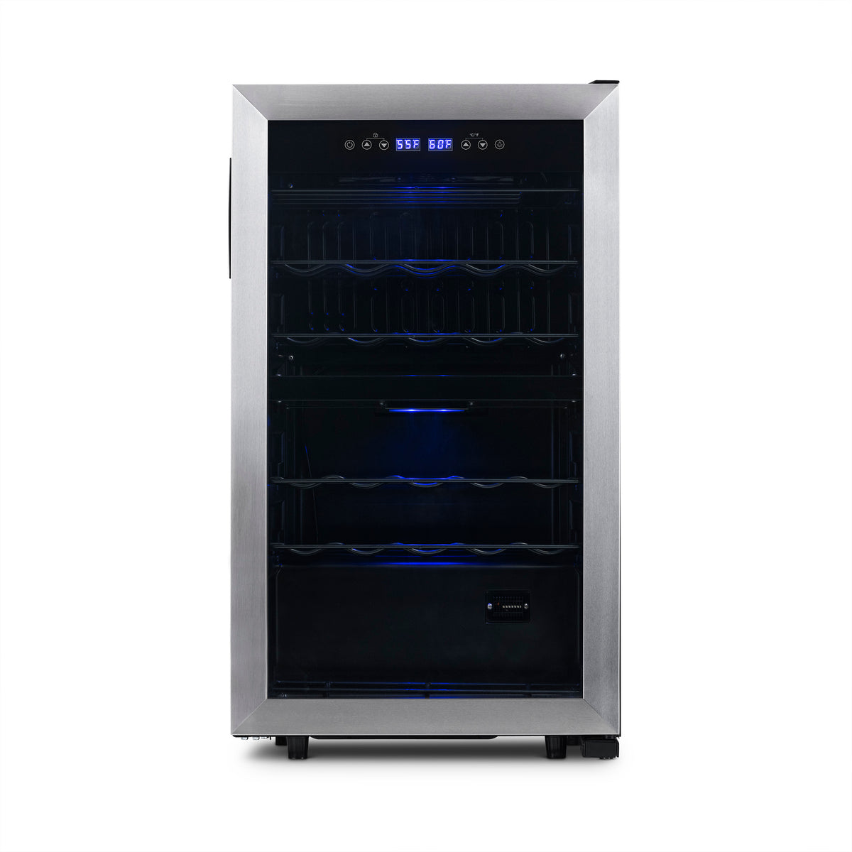 Newair® 28-Bottle 18.9" Stainless Steel Freestanding Dual Zone Wine Fridge