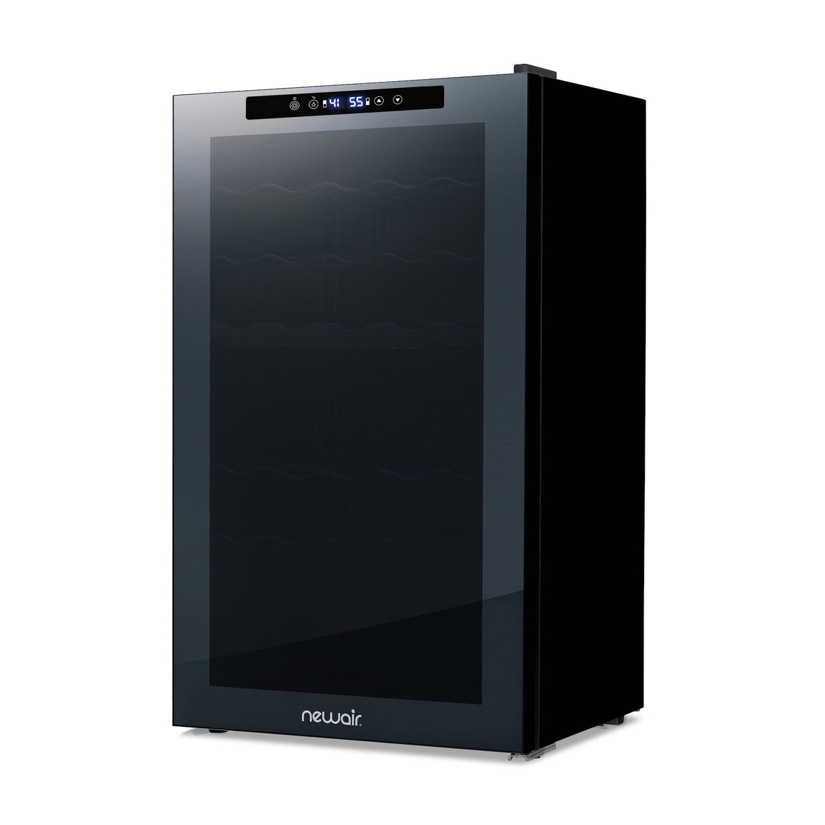 Newair® 33-Bottle 19.5" Black Freestanding Dual Zone Wine Fridge