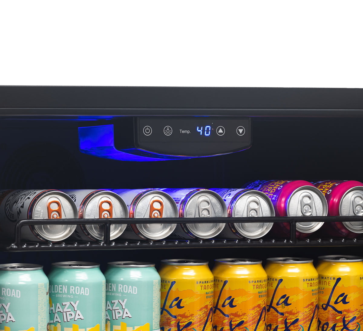 Newair® 177-Can Built-In or Freestanding Stainless Steel Beverage Fridge - 24"