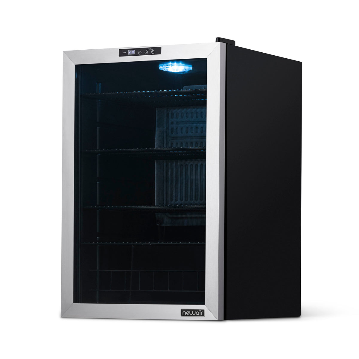 Newair® 160-Can Freestanding Stainless Steel Beverage Fridge - 21.3"