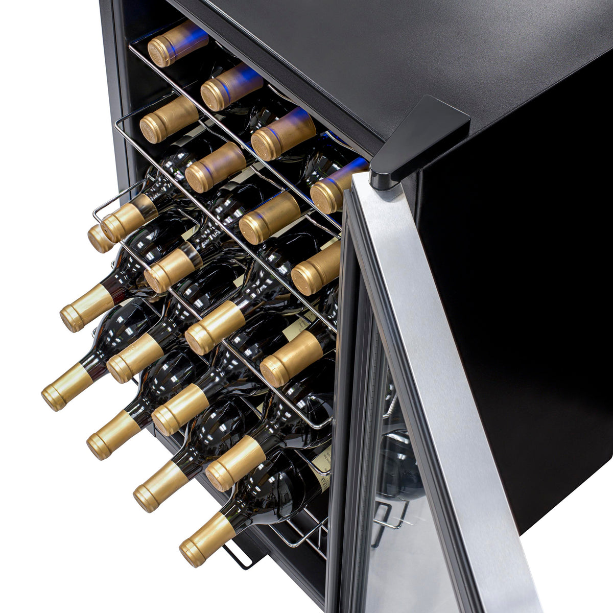 Newair® 27-Bottle 16.9" Stainless Steel Freestanding Wine Fridge