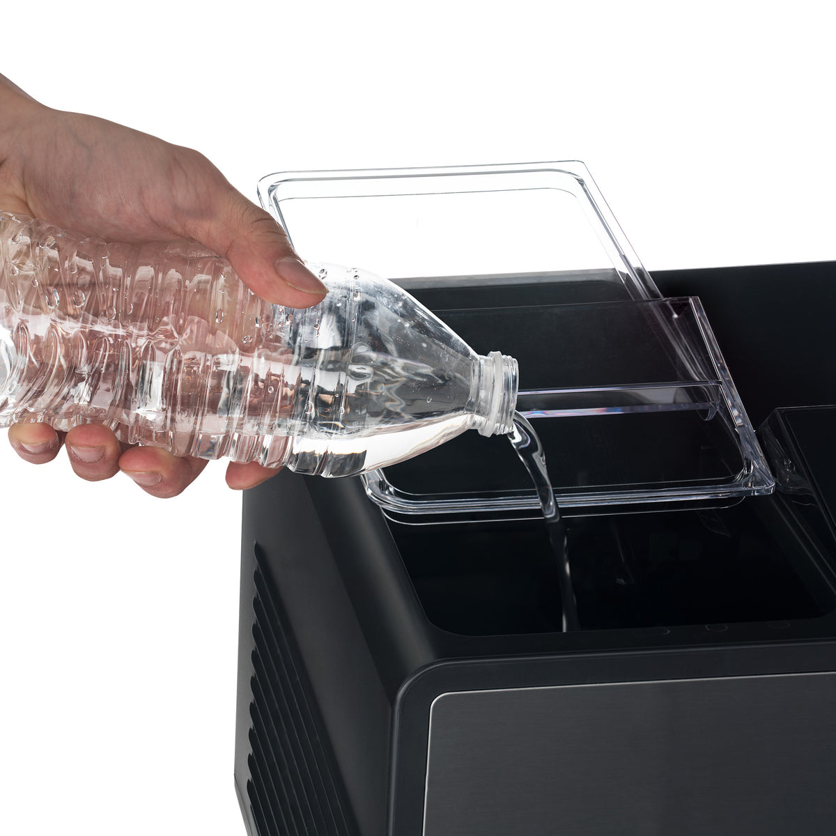 Luma® Countertop Ice Maker. Nugget Ice, 44 lbs/day - Black Stainless Steel