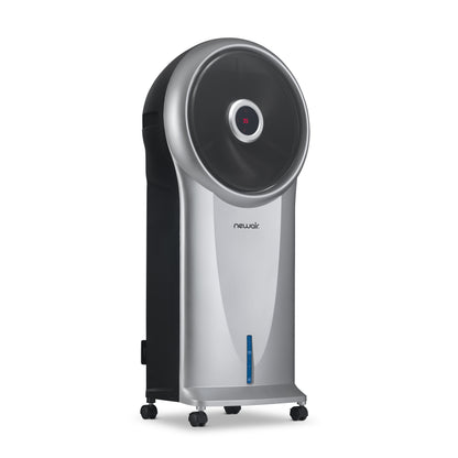 newair-evaporative-air-cooler-and-portable-cooling-fan-470-cfm-with-cyclonecirculationtm-and-energy-efficient-eco-friendly-cooling-3-fan-speeds-3-modes-7-5-hr-timer-and-1-45-gallon-removable-water-tank-in-silver-residential-evaporative-coolers