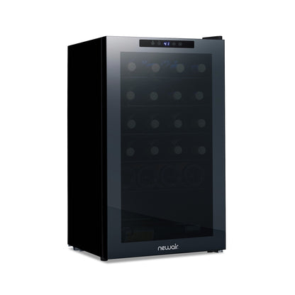 newair®-shadowᵀᴹ-series-wine-cooler-refrigerator-33-bottle-freestanding-mirrored-wine-fridge-with-double-layer-tempered-glass-door-compressor-cooling-for-reds-whites-and-sparkling-wine-41f-64f-digital-temperature-control-wine-fridge